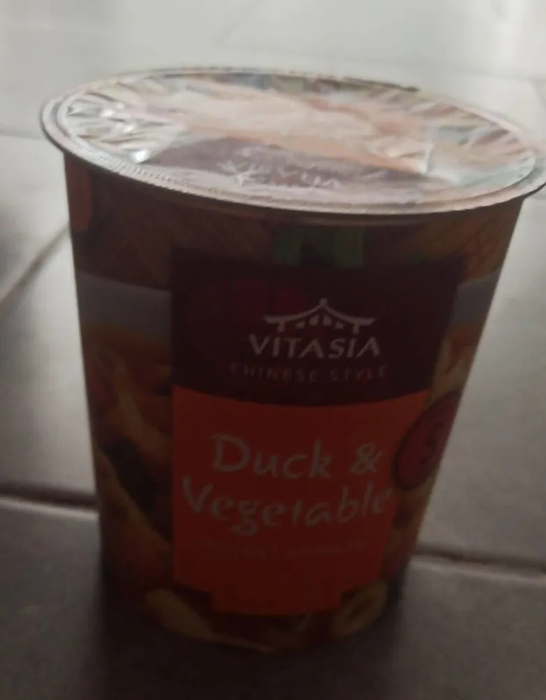 Duck and vegetables