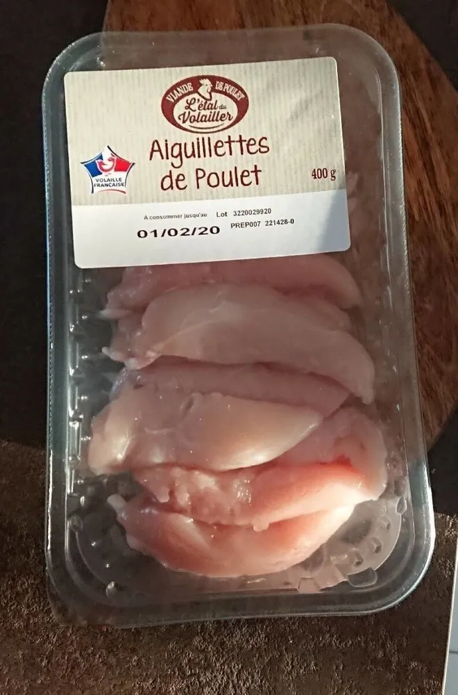 Aiguillettes de poulet