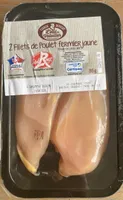 2 filets de poulet fermier jaune