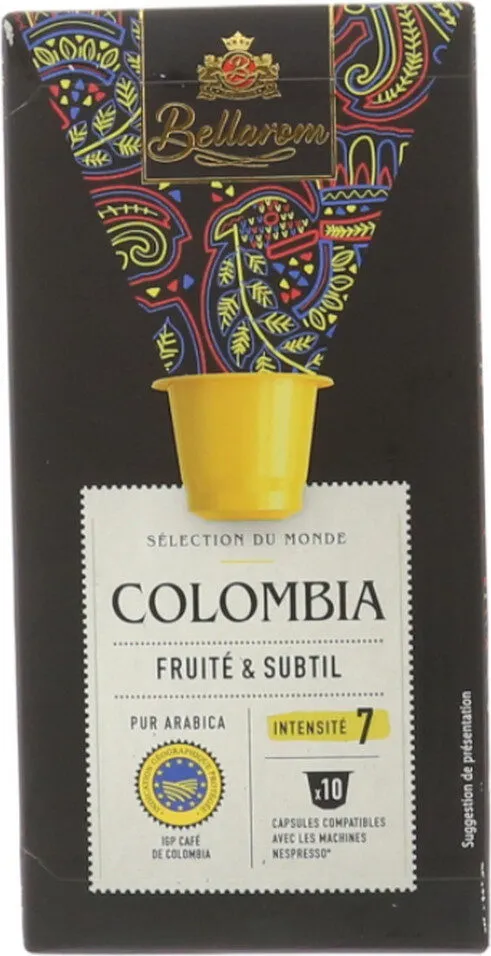 Capsules de café origine Colombie