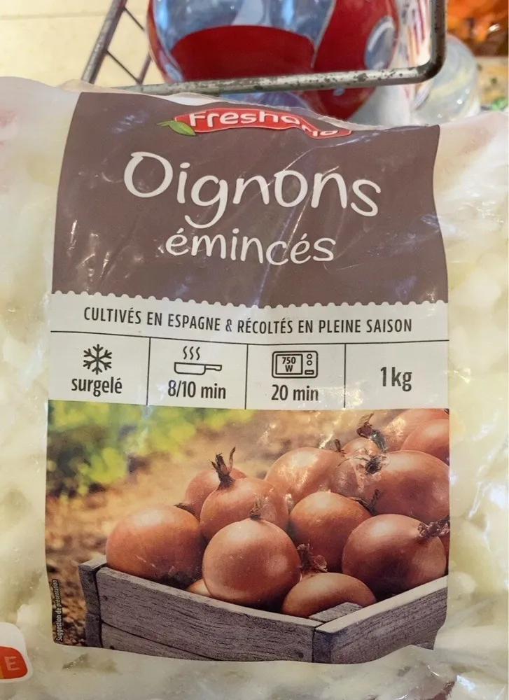 Oignons emincés