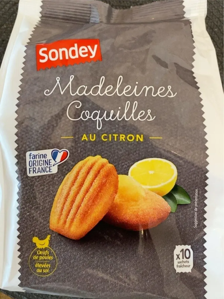 Madeleines coquilles citron