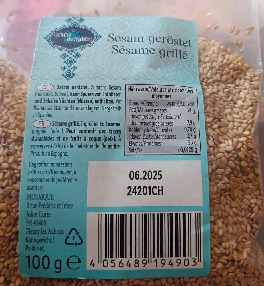 sesame grillé