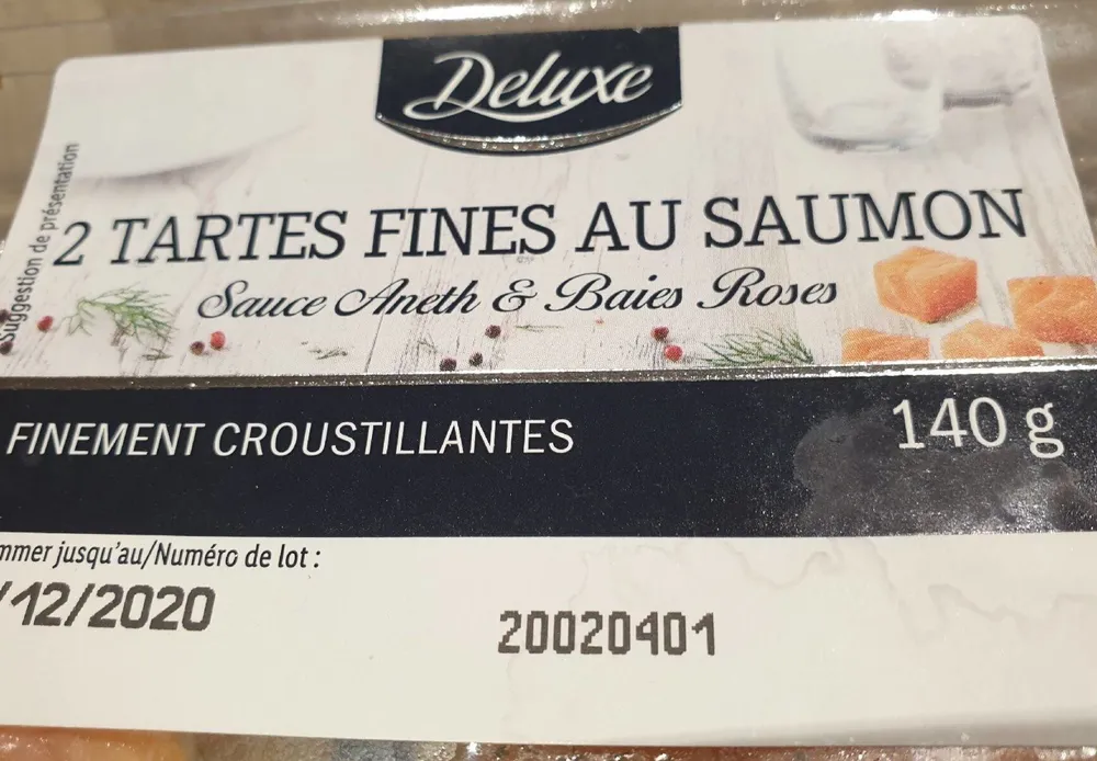 Tarte fine au saumon