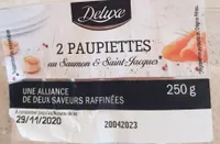 Paupiettes au saumon et Saint-Jacques
