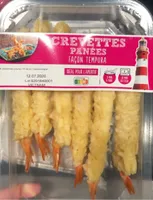 Crevettes panees facon tempura