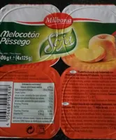 Yogur de soja con melocotón