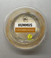 Hummus s restovanou cibulkou