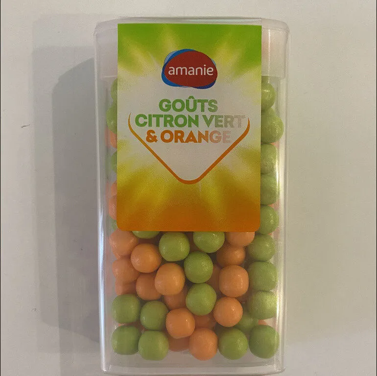 Mini Dragées saveur citron vert orange