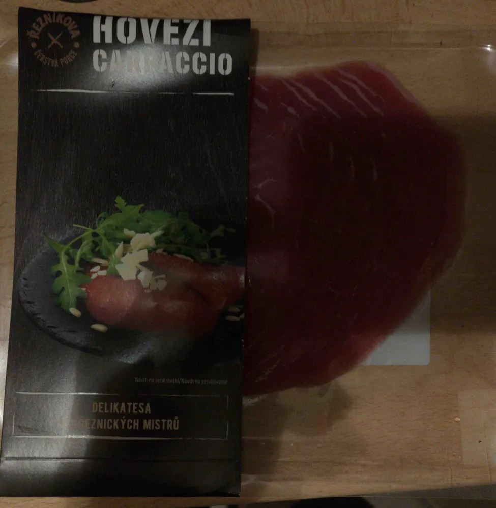 Hovezi carpaccio