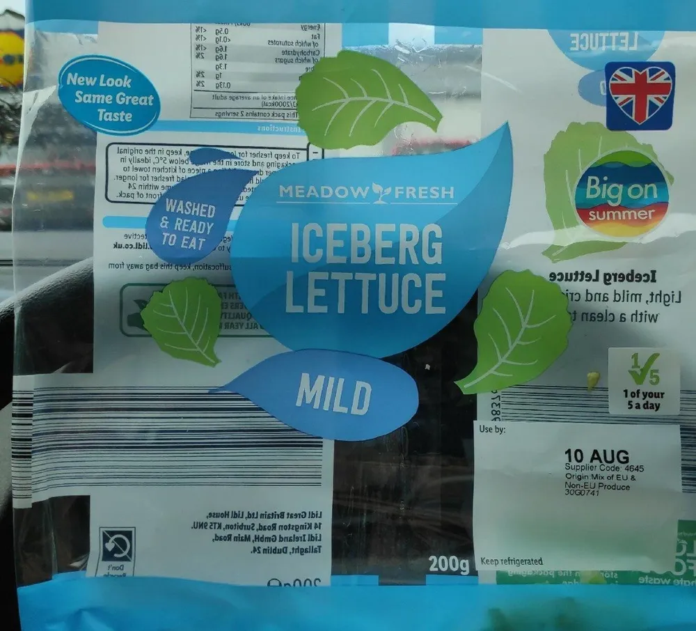 Iceberg lettuce (Lidl)