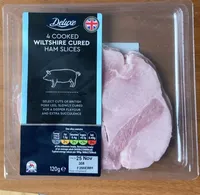 4 cooked wiltshire ham slices