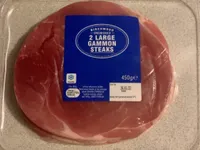 Unsmoked large gammon steaks