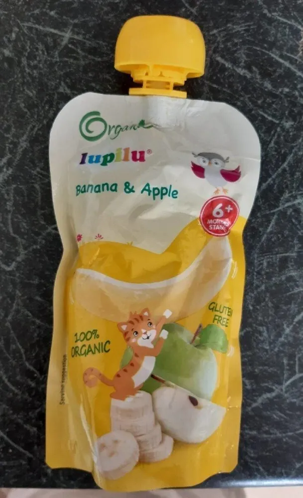 Banana and apple purée