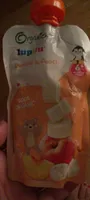 Organic banana and peach pouch
