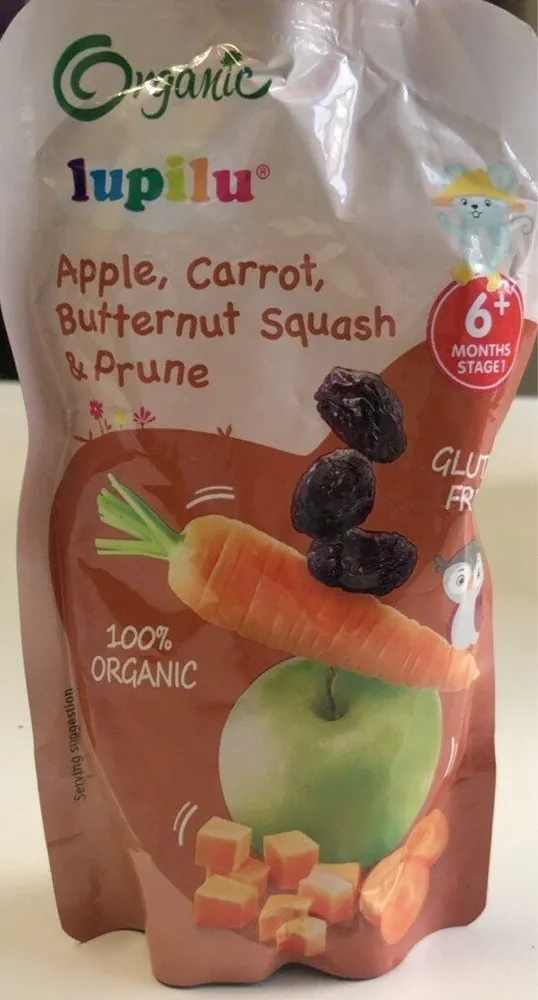 Apple, carrot, butternut squash & prune
