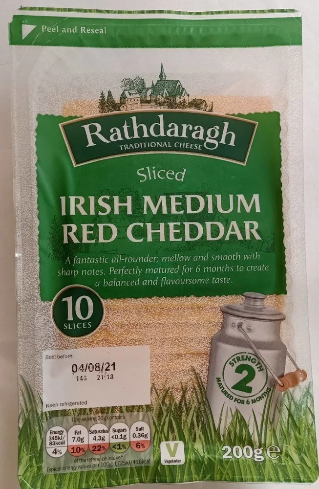 Irish Medium Red Cheddar Cheese