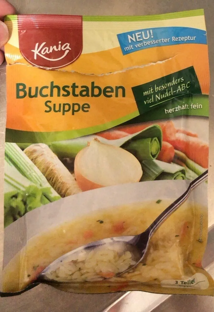 Buchstaben Suppe