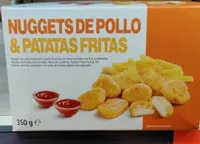 Nuggets de pollo y patatas fritas