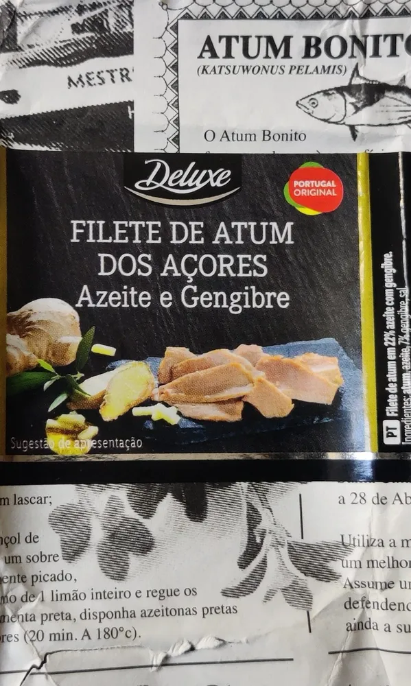 Filete de Atum dos Açores Azeite e Gengibre