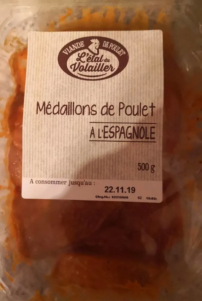 Médaillons de poulet à l'espagnole