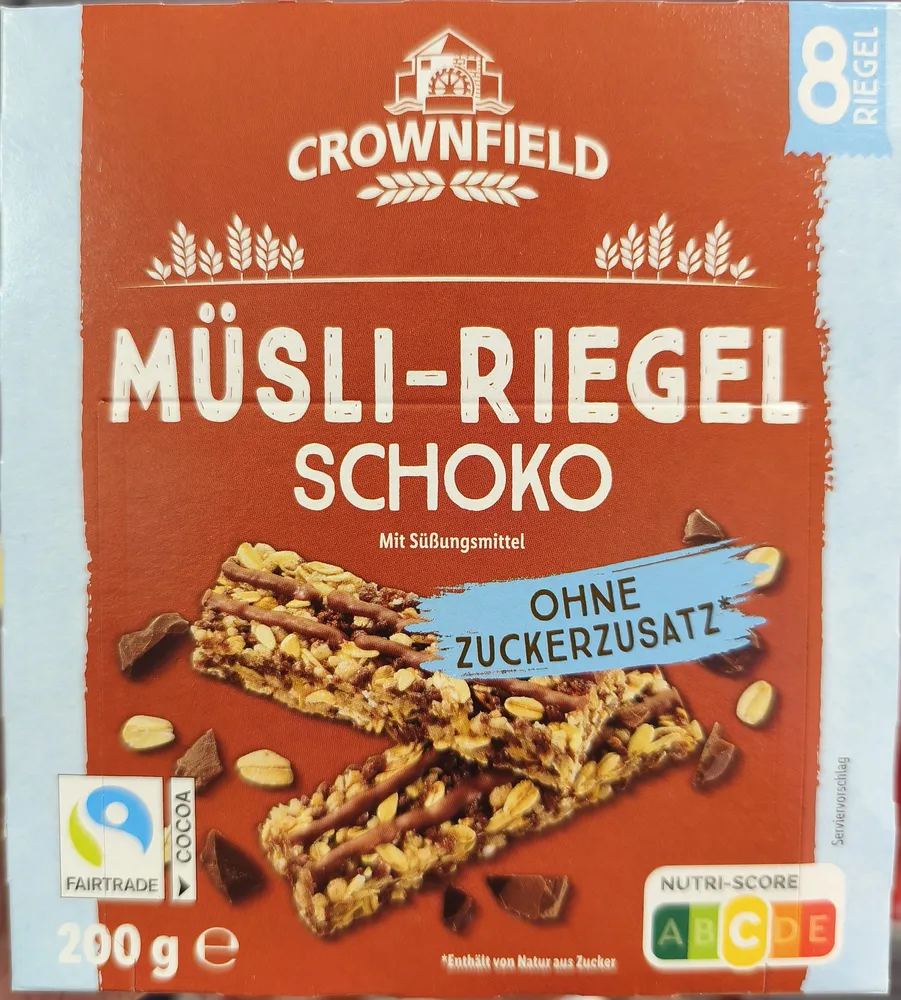Müsliriegel Schokolade