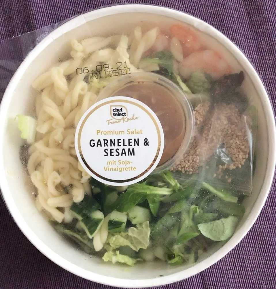 Premium Salat Garnelen & Sesam