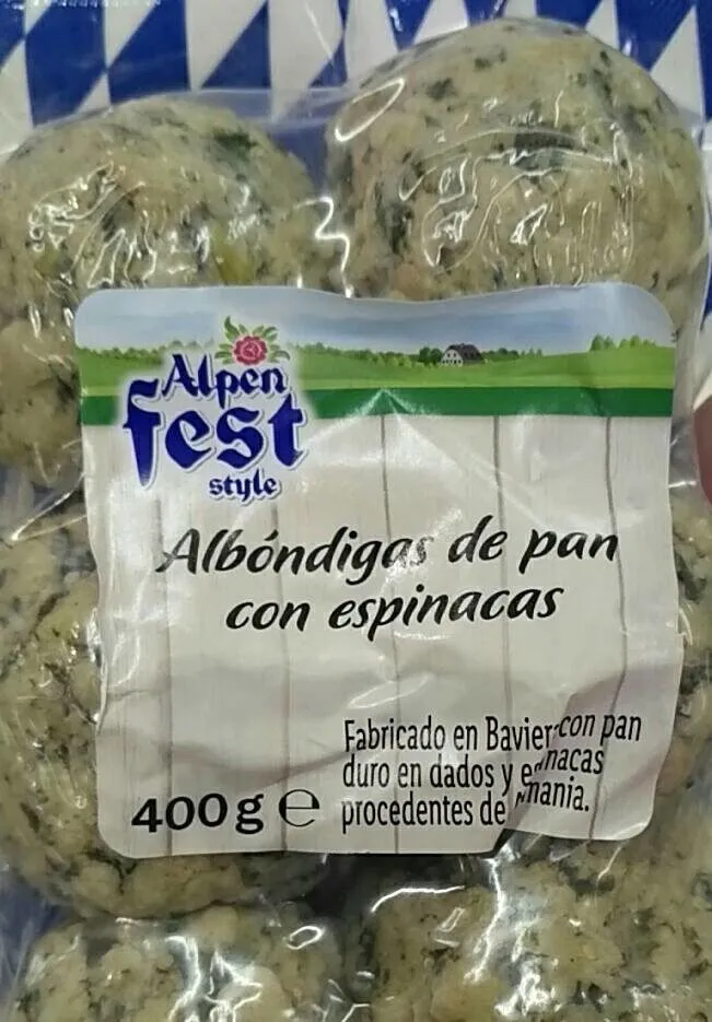 Albóndigas de pan con espinacas