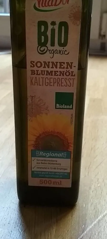 Bio Sonnenblumenöl Kaltgepresst