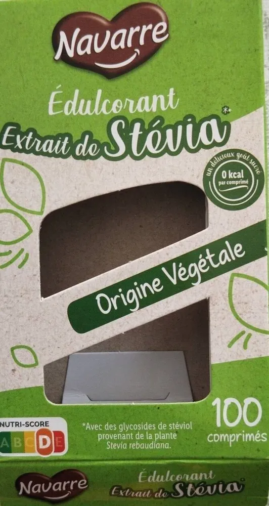 Edulcorant à l'extrait de stevia