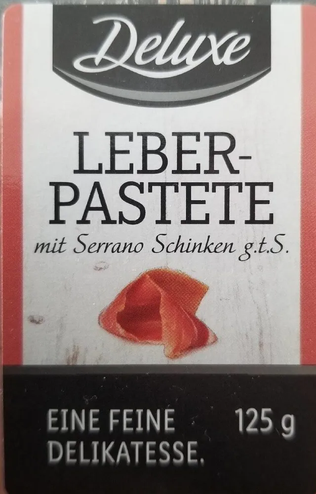 Leberpastete mit Serano Schinken g.t.S.