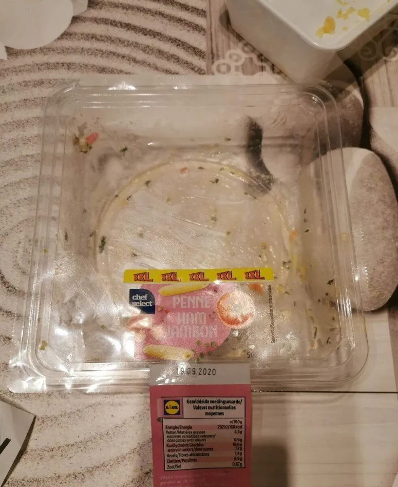 Penne jambon