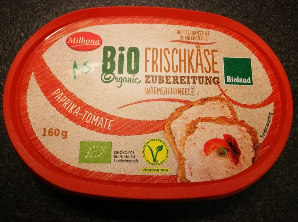 Frischkäse Zubereitung Paprika-Tomate