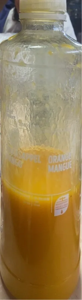 Jus d’orange et de mangue / Sinaasappelsap met mango