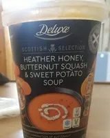 Heather honey butternut squash and sweet potato soup