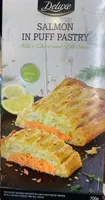 Salmon in puff pastry