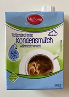 Teilentrahmte Kondensmilch