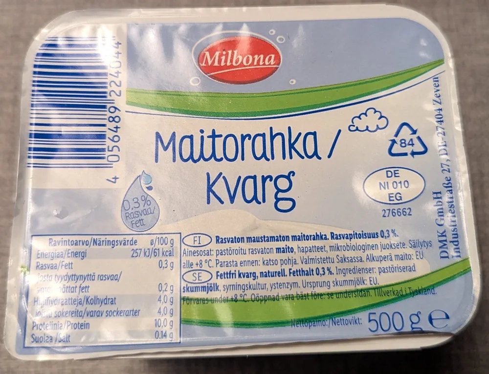 Maitorahka / Kvarg