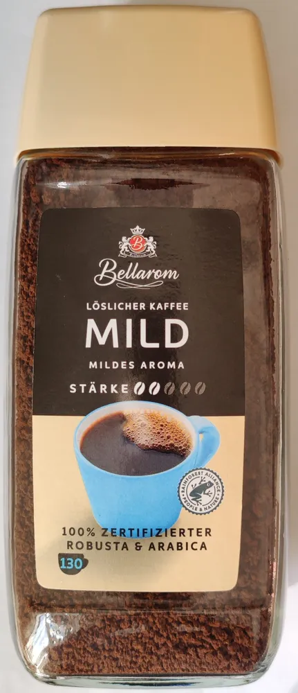 Löslicher Kaffee Mild