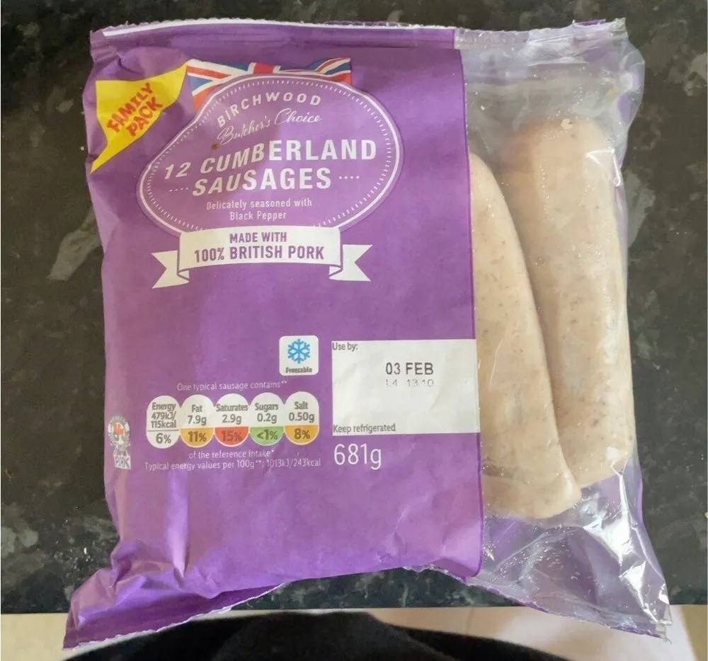 Cumberland sausages