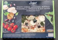 Goat's cheese, artichoke, buffalo mozzarella, spinach & blank olives sourdough pizza