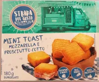 Mini toast mozzarella e prosciutto