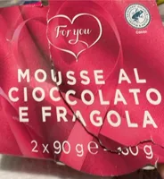 Mousse al cioccolato e fragola