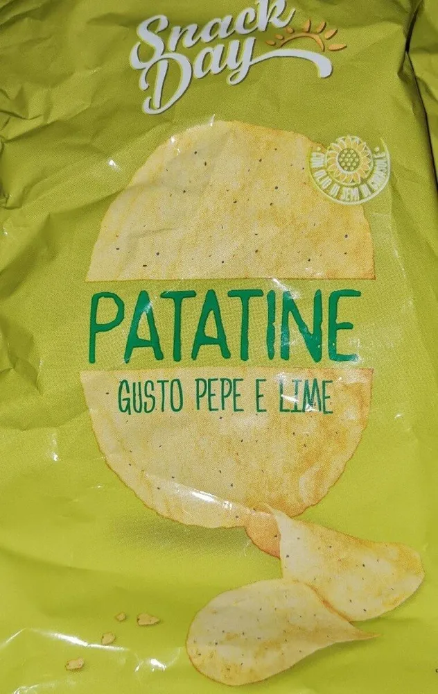 Patatine gusto pepe e lime