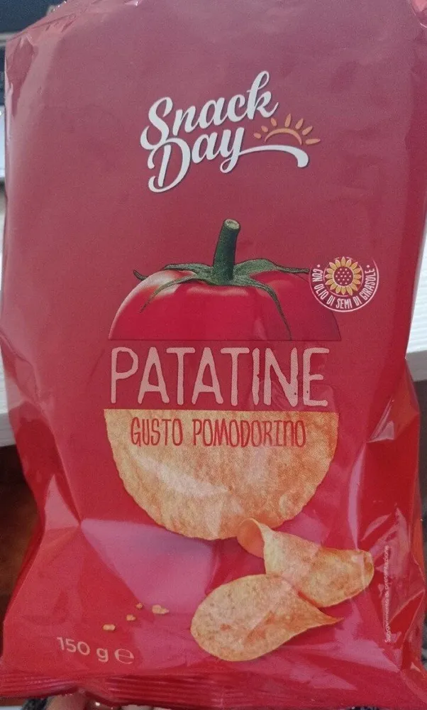 Patatine fritte aromatizzate al gusto pomodorino