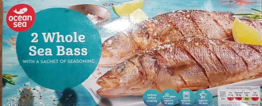 2 Whole Sea Bass