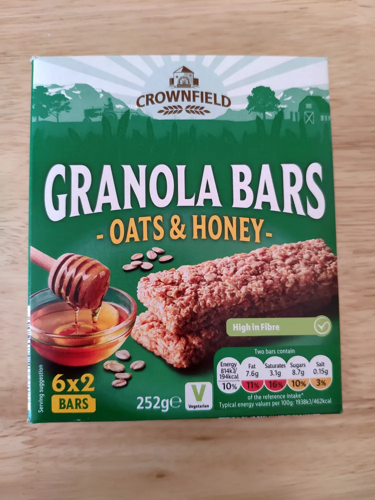 GRANOLA BARS - OATS & HONEY -