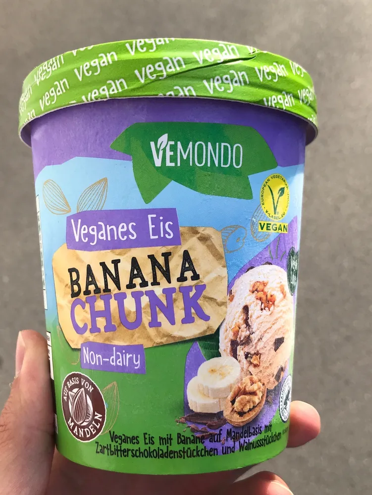 Veganes Eis Banana Chunk