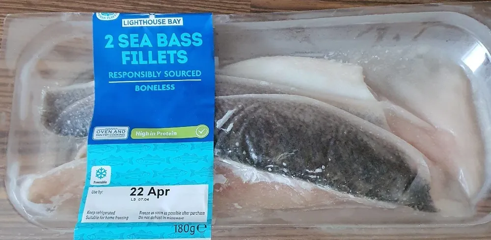 Sea bass fillets
