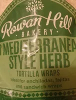 Mediterranean style herb tortilla wrap